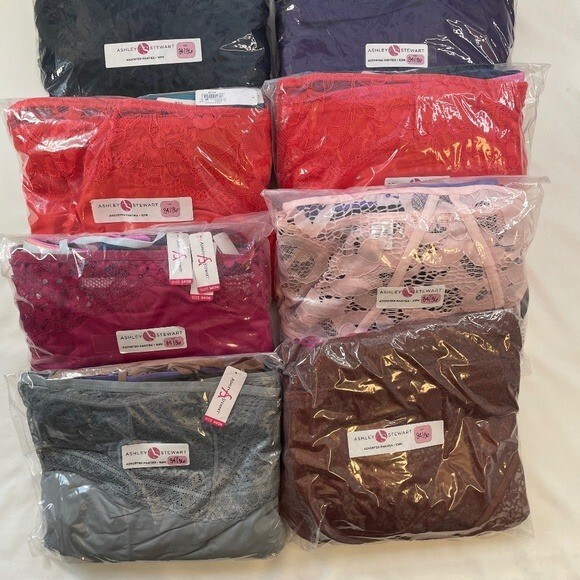 Panties 34/36 6X Ashley Stewart Random Lot Bundle/10 Pairs Plus Size Panty NWT