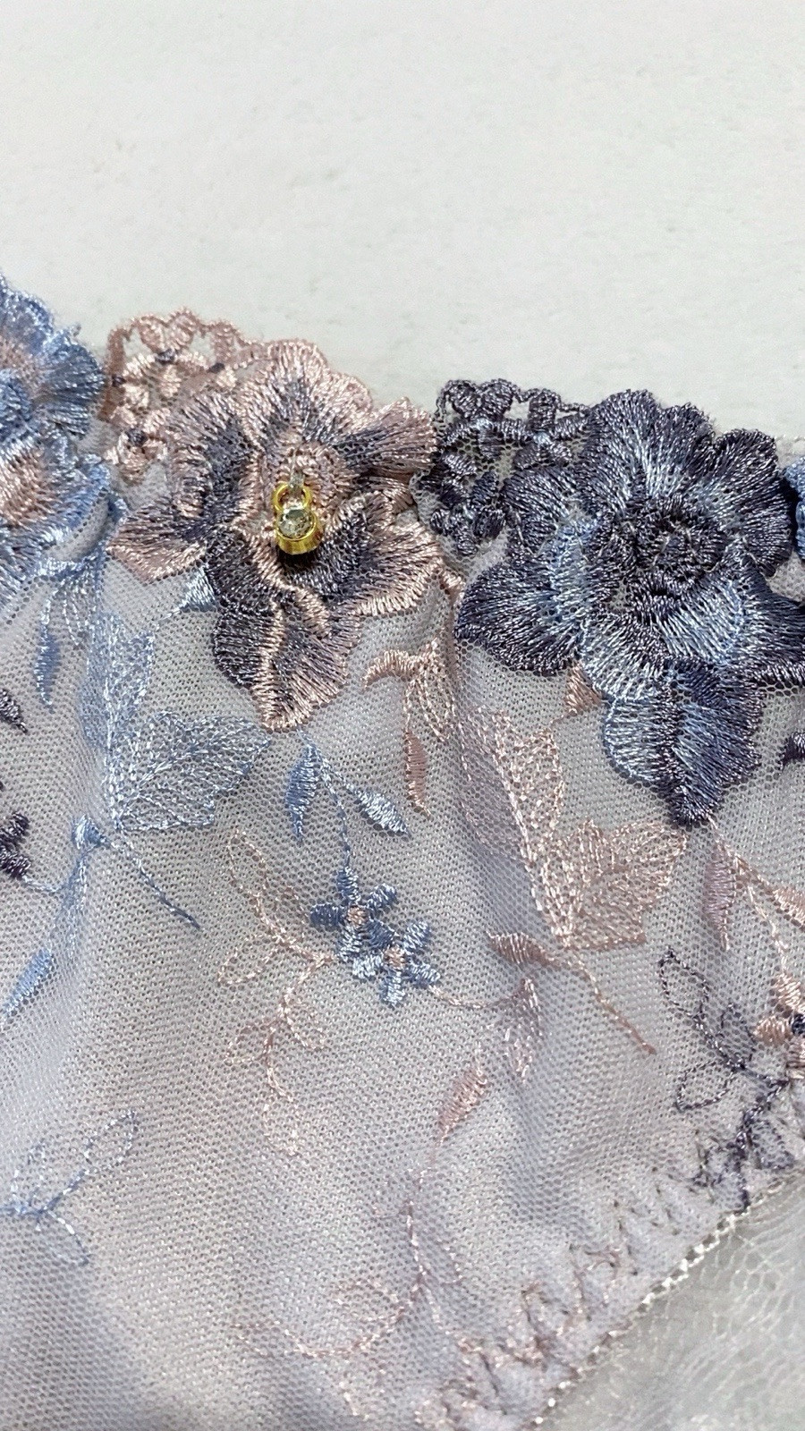 Free Shipping! US-S/JP-LL Japanese Brand Floral Embroidered Sexy Lace Panties