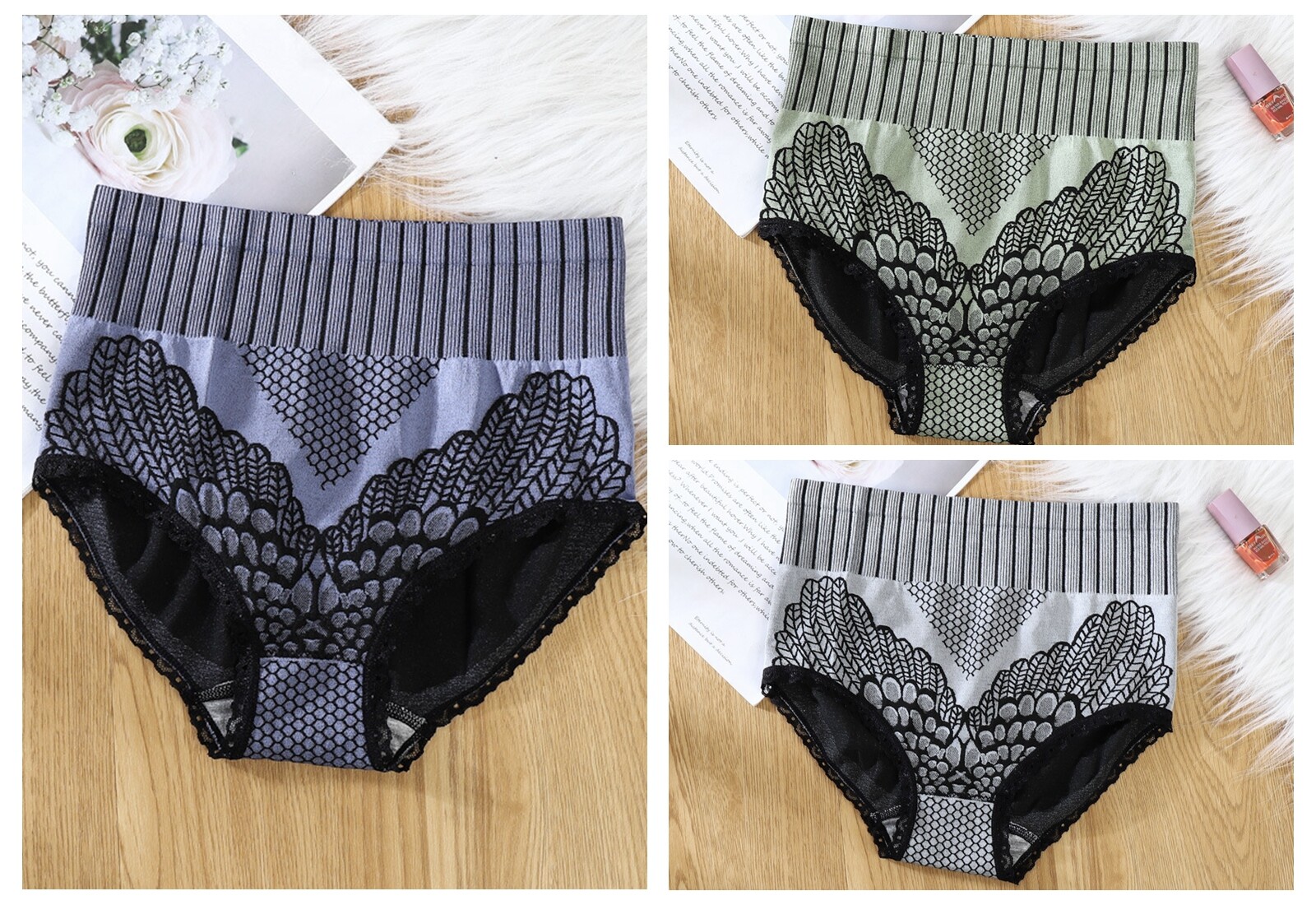 3/5/7P Women’s Buttocks Super-Strong Butt-Lifting & Shaping Belly Shorts Panties