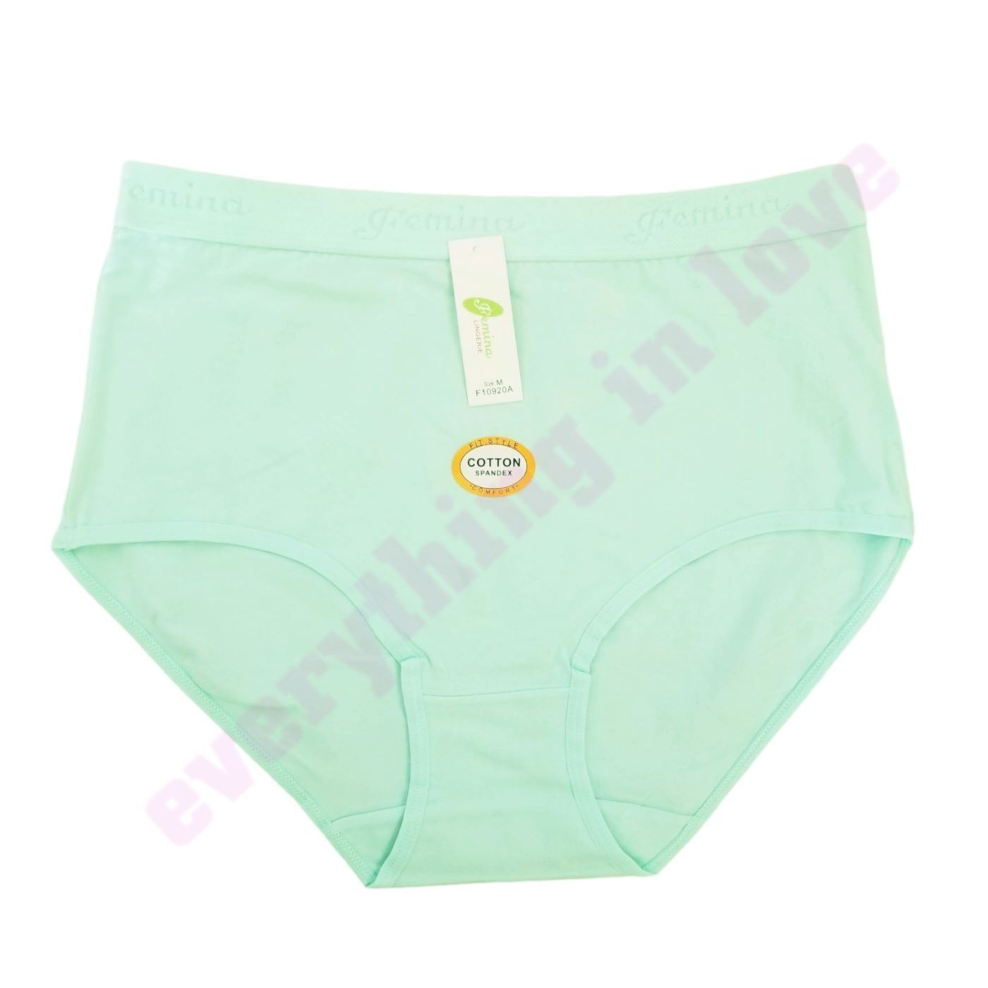 Women Plus Soft Elastic Band Cotton High Waist Comfort Brief Panties Underwears