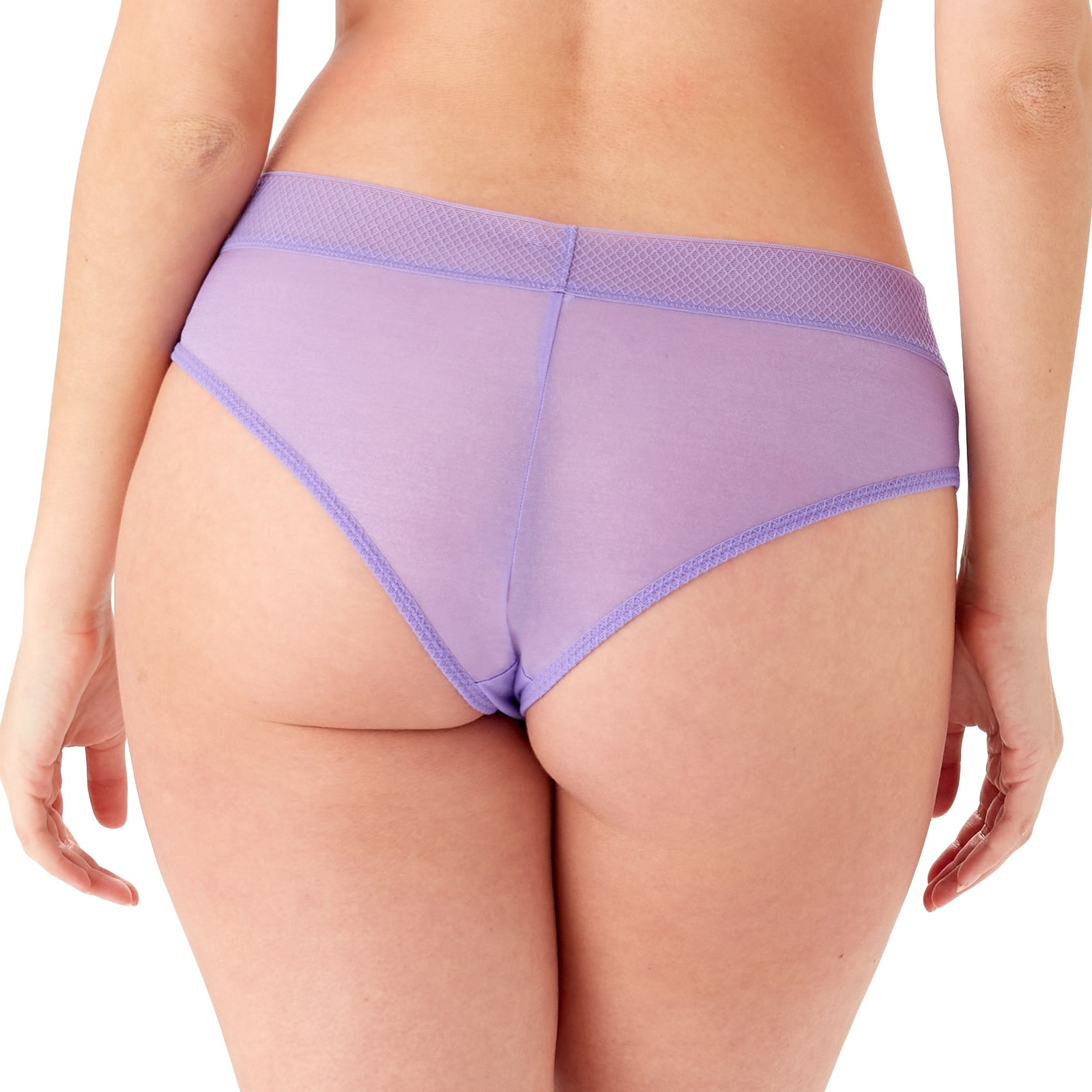 Gossard Glossies Violet Cheeky Short Panty New Sheer Mesh Purple Lingerie 6254