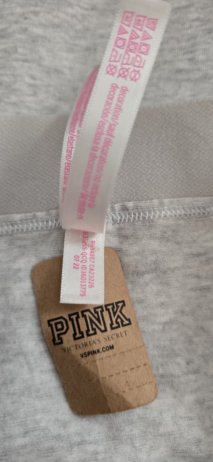 2 PINK VS Women’s Cotton Boyshort Boxer Panty Gray S / Small NWT