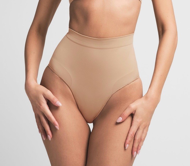 SKIMS Seamless Sculpt Mid Waist Brief Nude Women XXS/XS Underwear Shapewear NWOT