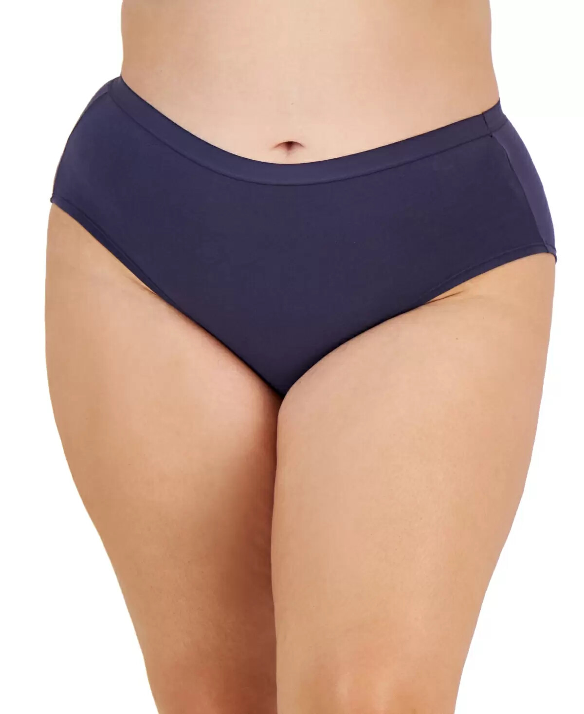Jenni Women’s Plus Size Cotton Hipster Panty Underwear, Nairobi Dusk Purple
