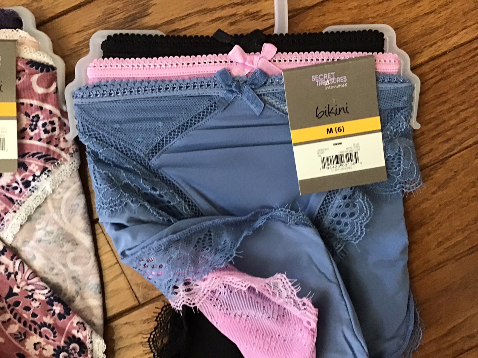 New Secret Treasures Bikini Panties Lot of 6, Medium (6) Multi Color (C32-5)