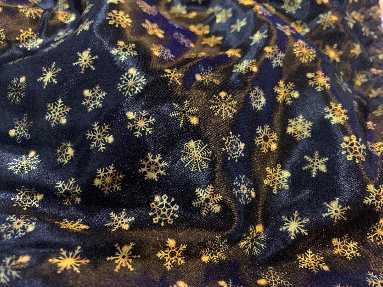 Nwot Handmade Sz L black gold snowflake satin string bikini Sissy panties