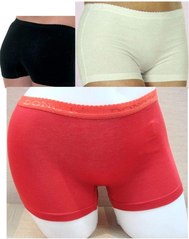 3 X LADIES/GIRLS SOFT STRETCH COTTON STRETCHY BOXER SHORTS BRIEFS (2120)