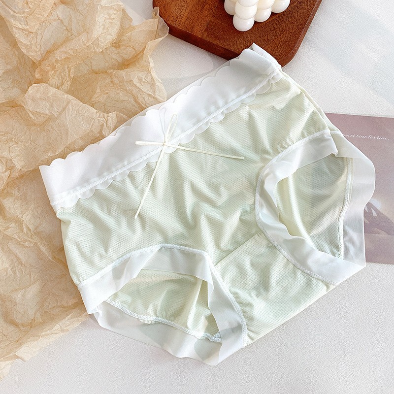 Girls Cotton Like Silk Underpants Antibacterial Moisture Wicking Ladies Panties