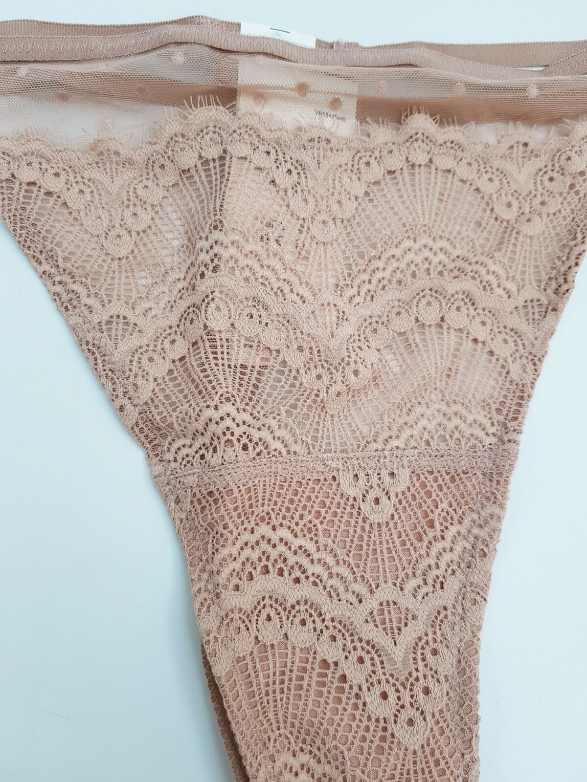 Gilly Hicks Hollister Double Strap Lace String Pink Thong X-Large 16 UK Knickers