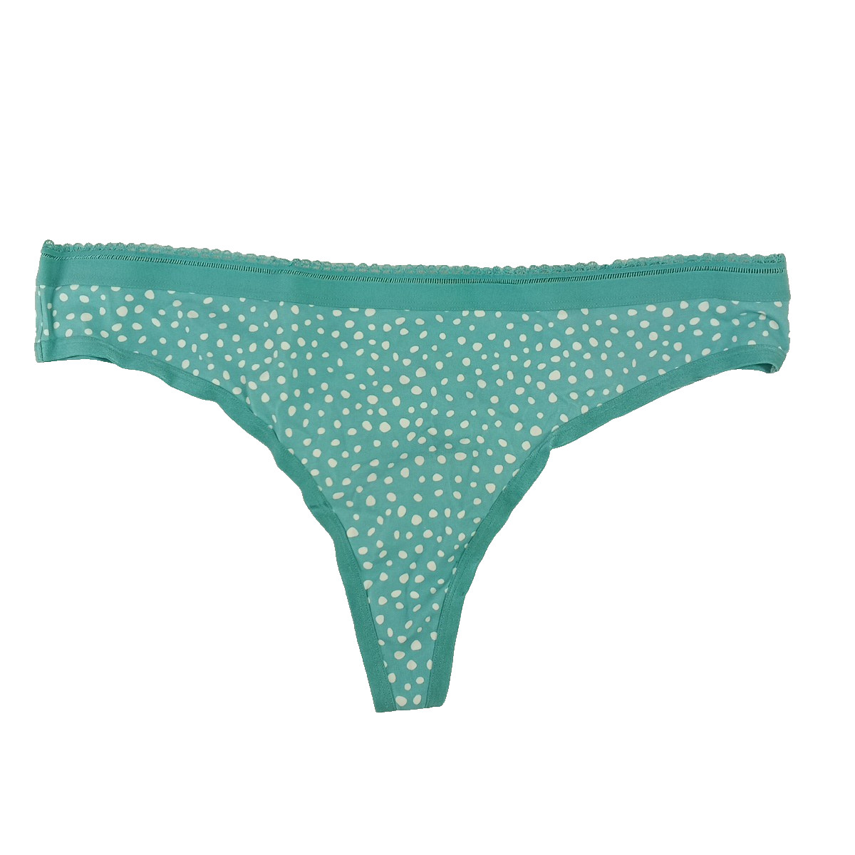 NWOT Bare Cotton Thong XL(16-18) Lagoon Dot