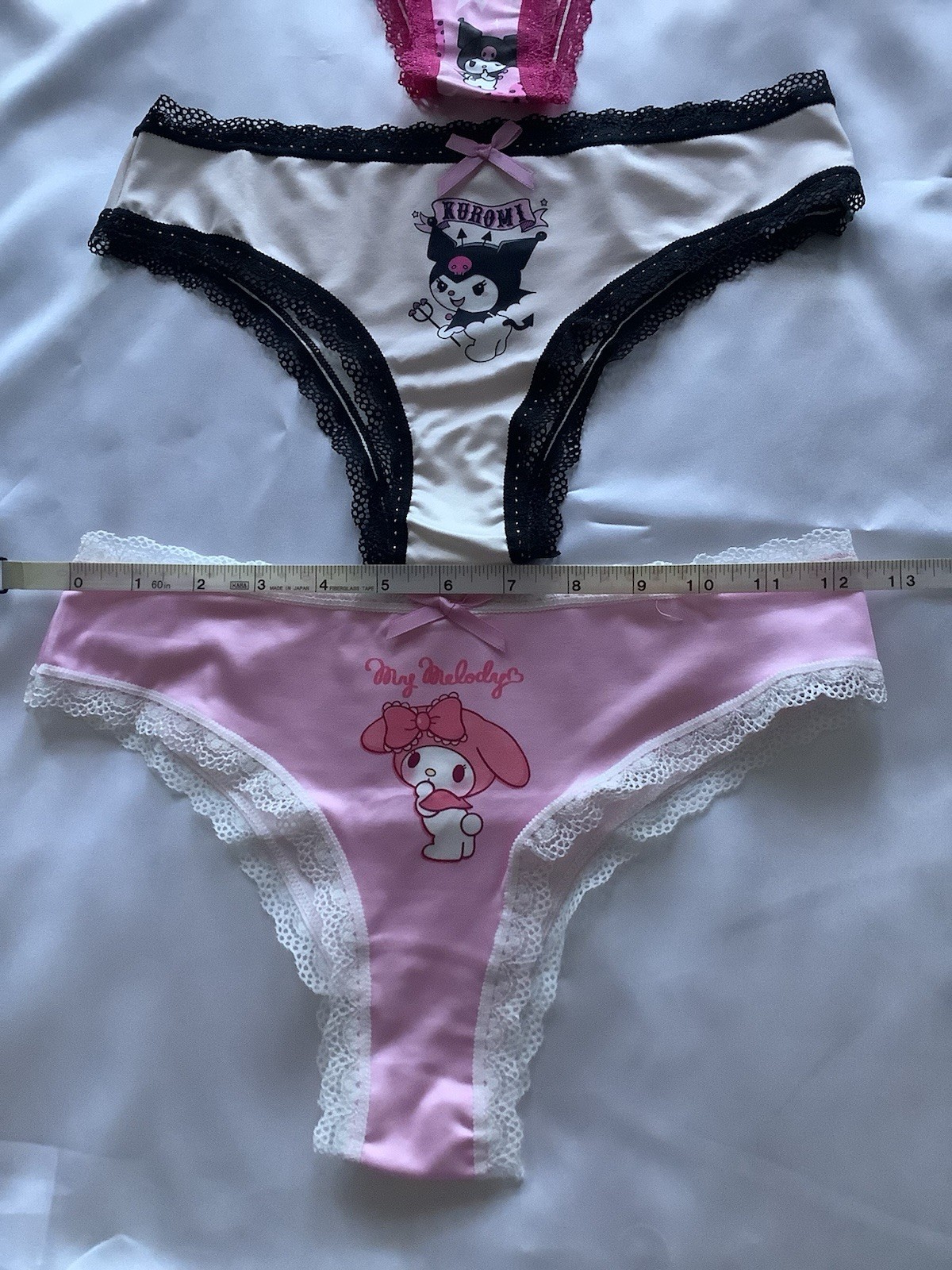 Women’s/Teen Sanrio Kuromi My Melody Kawaii Thong Panties Stretch 3pk Medium