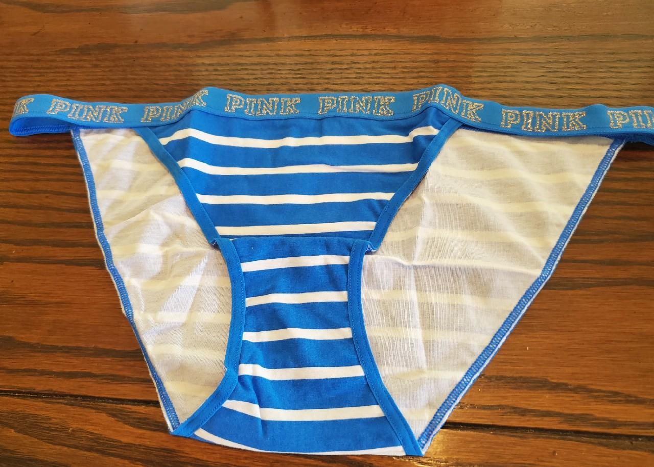 NWT VICTORIA’S SECRET PINK STRING BIKINI PANTIES COTTON /SPDX 381239 2SR L