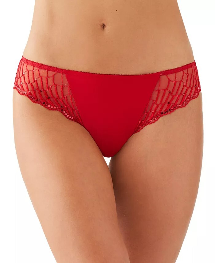 WACOAL 841117 LaFEMME Bikini Panty ~ EQUESTRIAN RED ~ XL ~ NWT $24