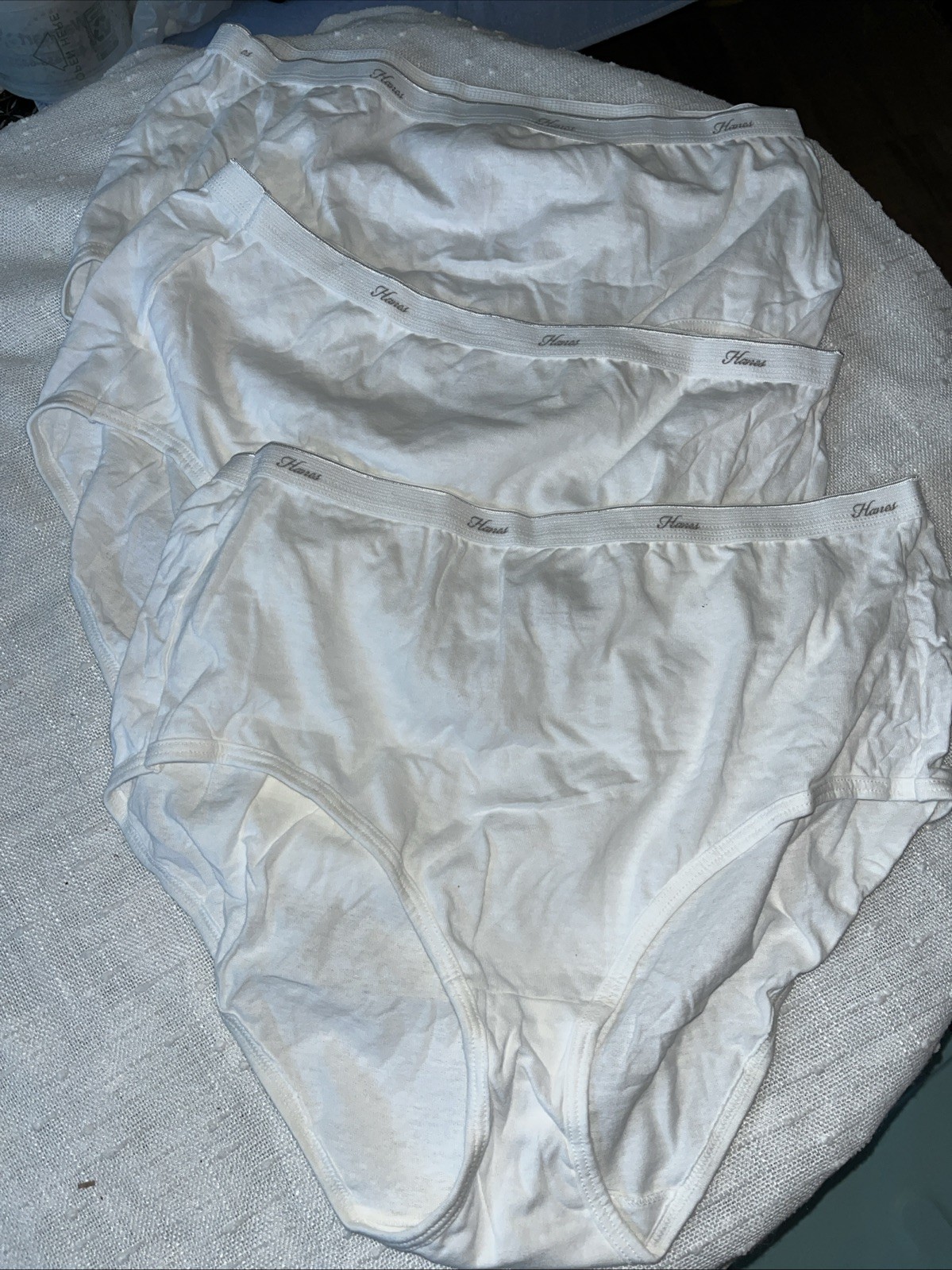 3 Hanes Ultimate Women’s Cotton Hi-Cut Underwear, 2 Pack White