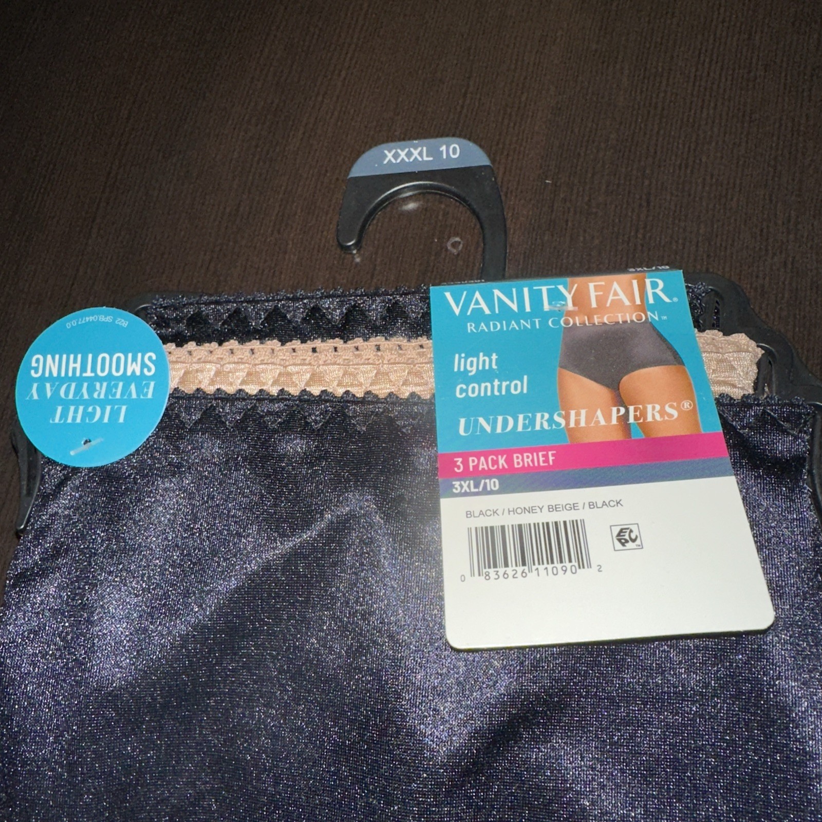 Vanity Fair Radiant Undershapers Brief Underwear 3 Pair Nylon Women 3XL/10