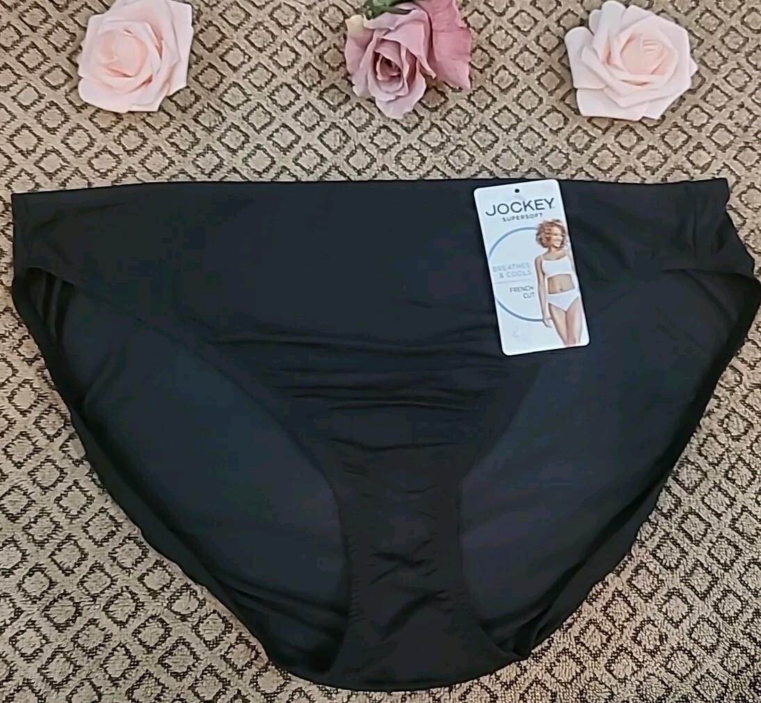 JOCKEY Logo Supersoft Breathes Cools French Cut Panties Style#2375 nwt Sz 10/3XL