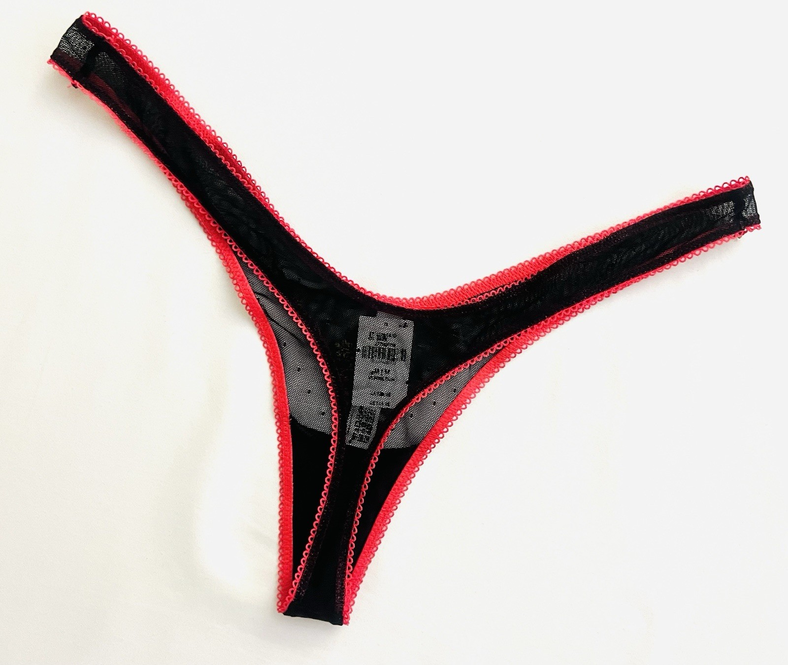 VICTORIA’S SECRET PINK Wink High Leg Hibiscus Embroidery Thong Panty Large