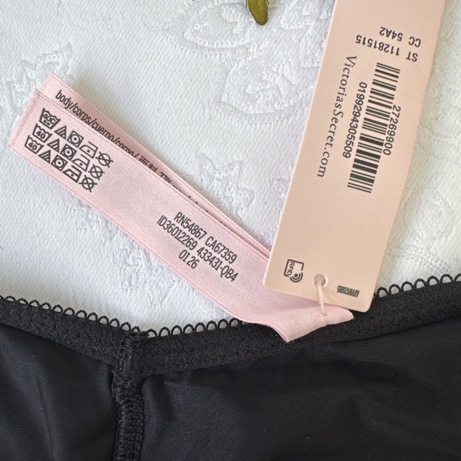 VICTORIA’S SECRET S BLACK SILKY STRAPPY CUT OUT CHEEKY VERY SEXY PANTIES NWT