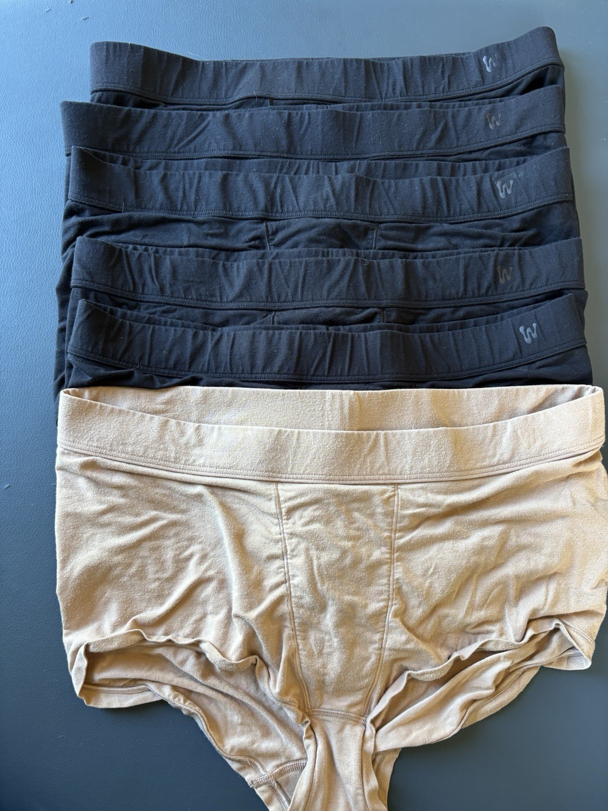 Woxer Lux Briefs Women Lot Of Six. Black And Nude. Size Large