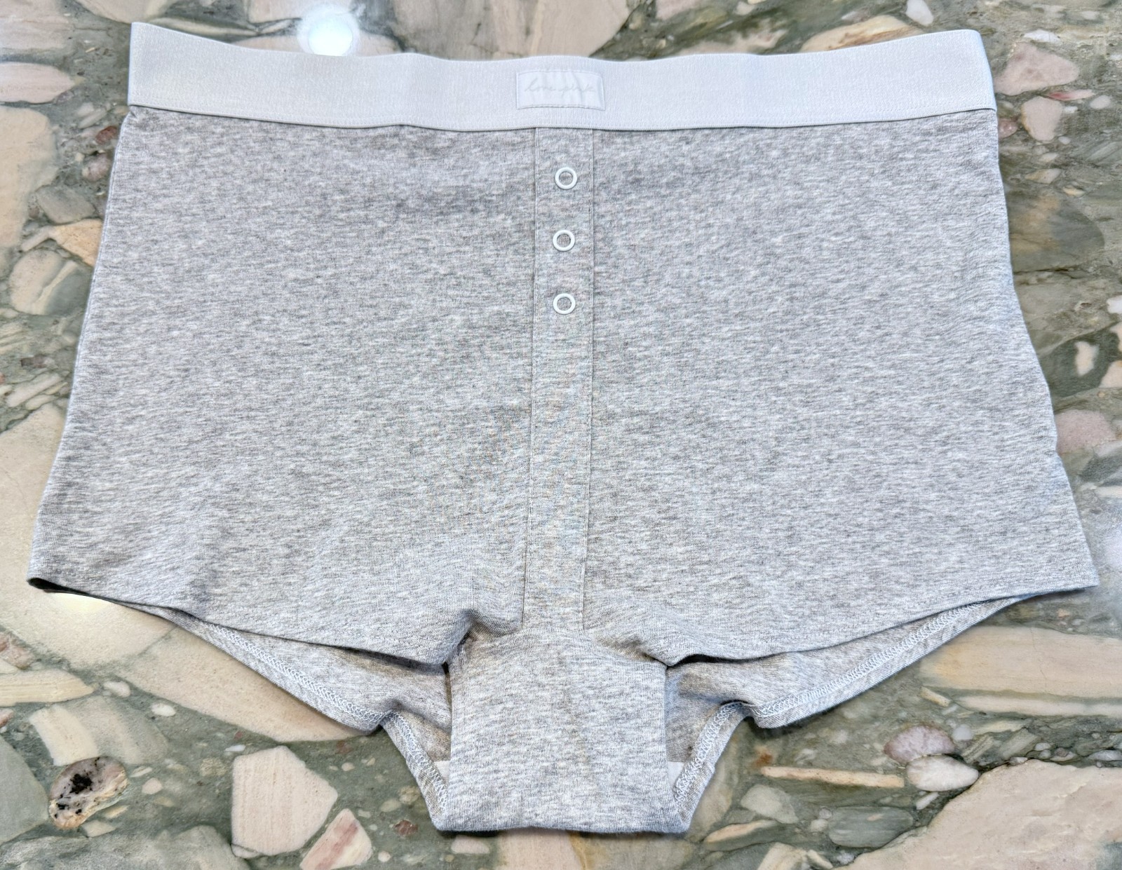 NEW Victoria Secret PINK High Waist Shortie Boyshort – Heather Charcoal – XL