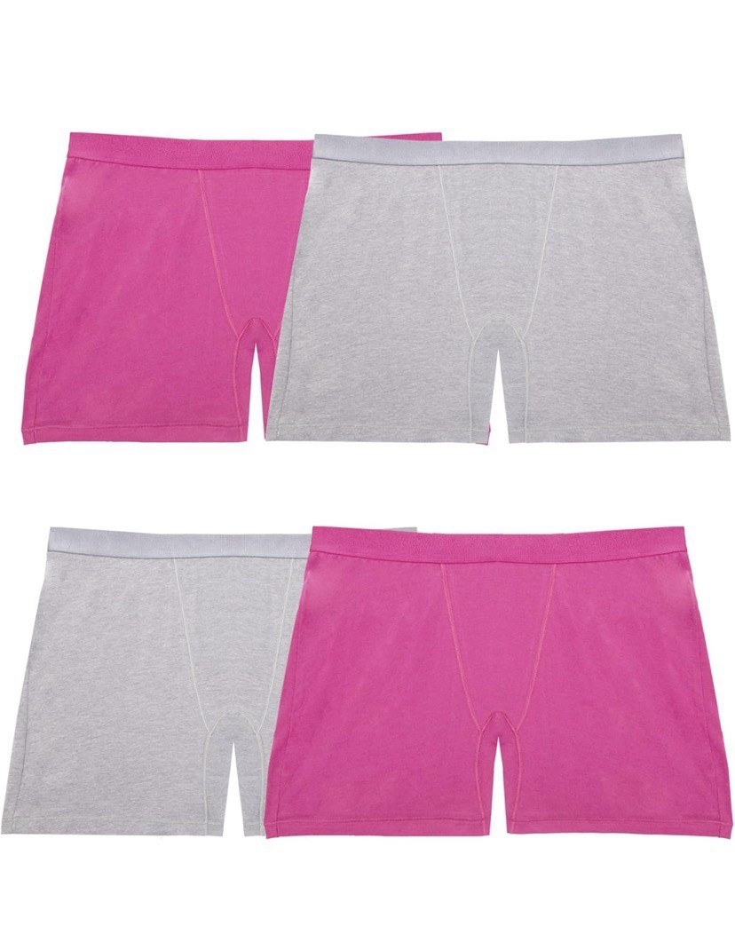 Fruit of the Loom Women’s 4pk Relaxing Comfort Boxer Shots – Size 5 S❗️No Tags