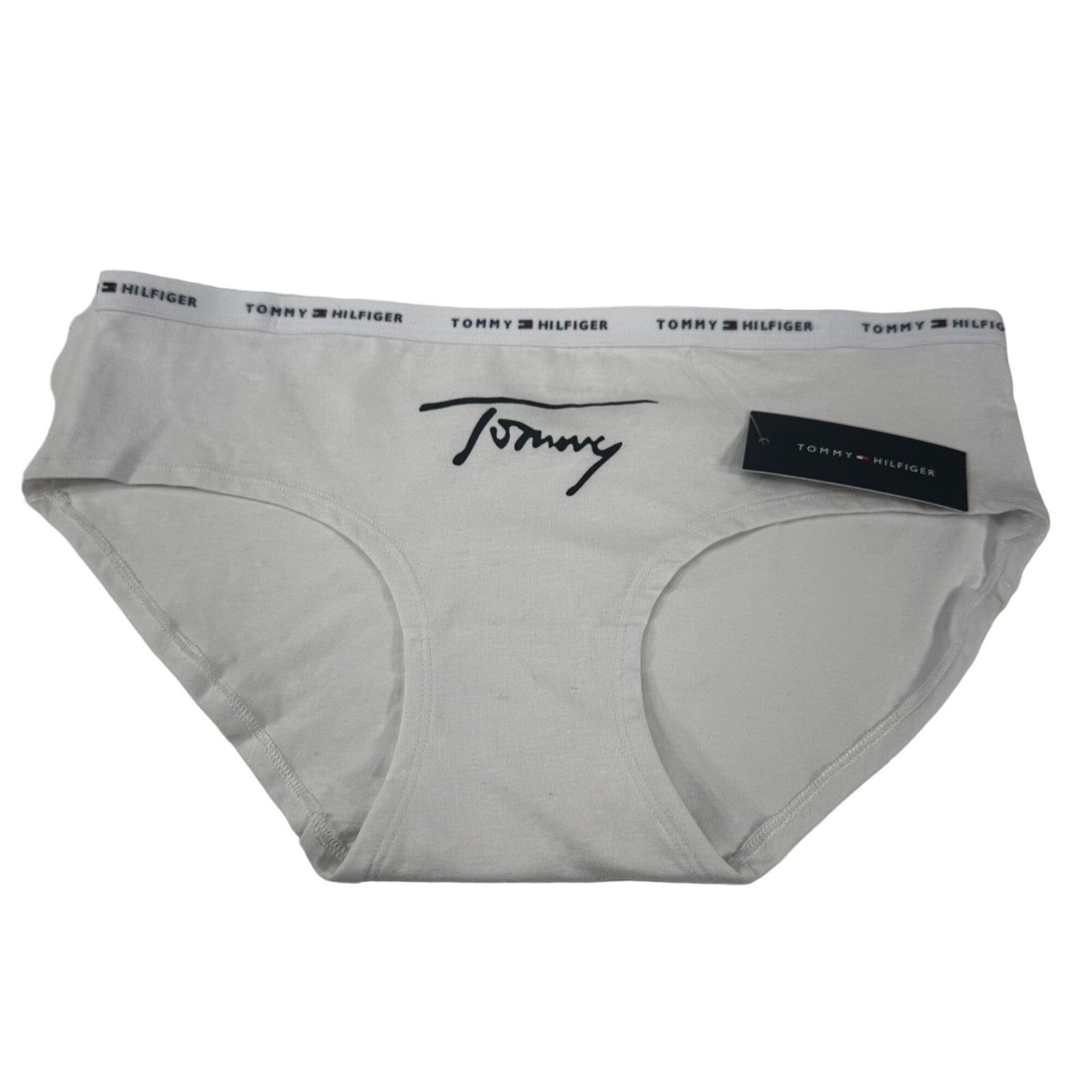 Tommy Hilfiger Women’s Size Medium Panty Bikini White New With Tags