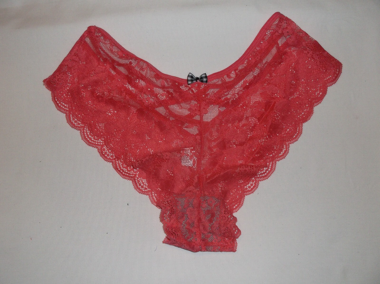 Shein sheer lace strappy back cheeky panties S M L pink nip kawaii sexy