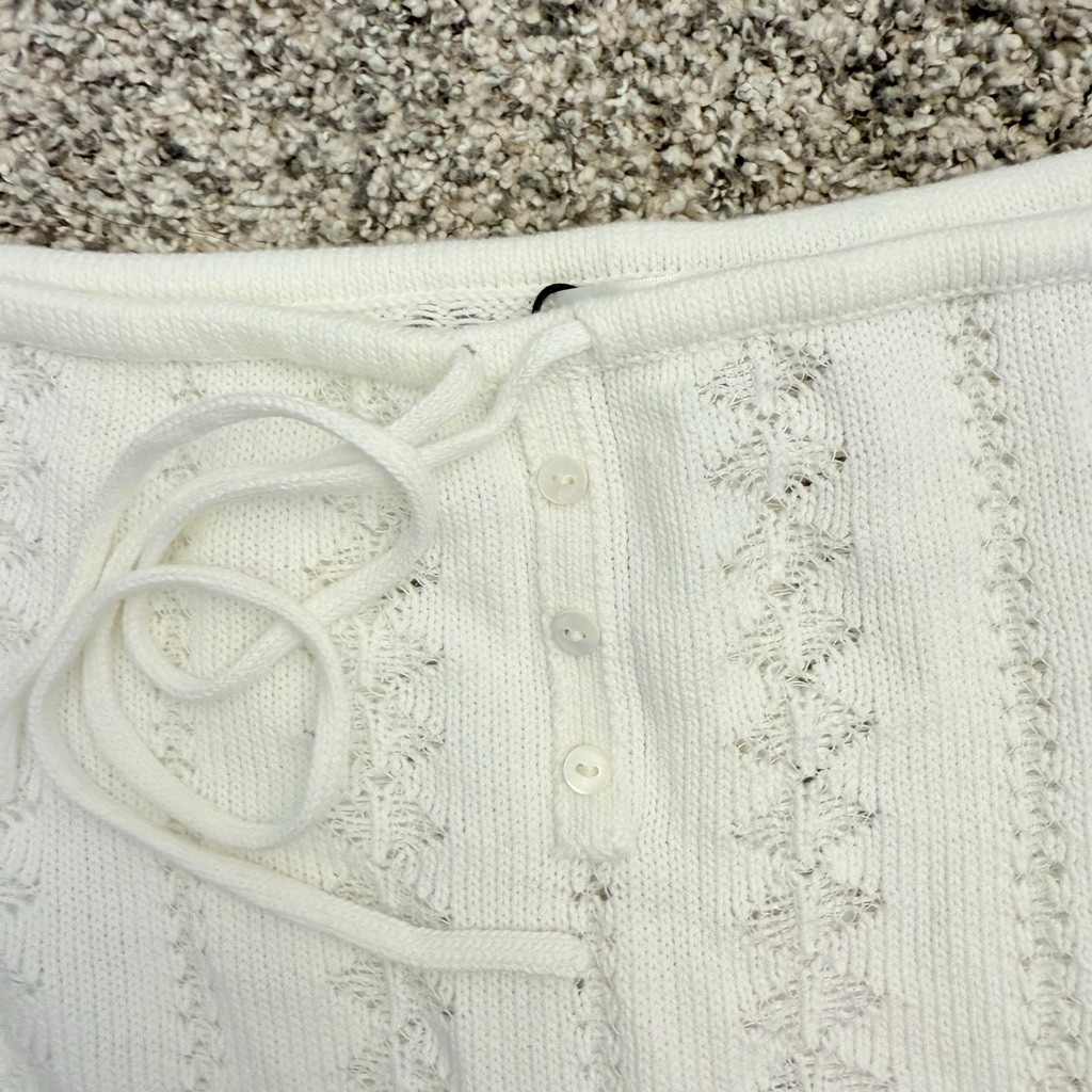 Elsa Women’s White Knit Bottoms Size Small NWT