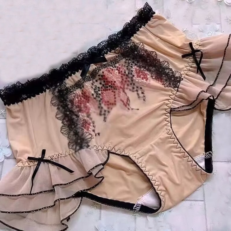 Sweet Lady Oversize Ruffles Lace Panties Brief Princess Japanese Fairy Underpant