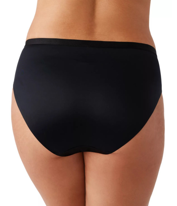 Wacoal SMALL (Size 5) Inner Sheen Hi-Cut Panty NWOT 871397 Black
