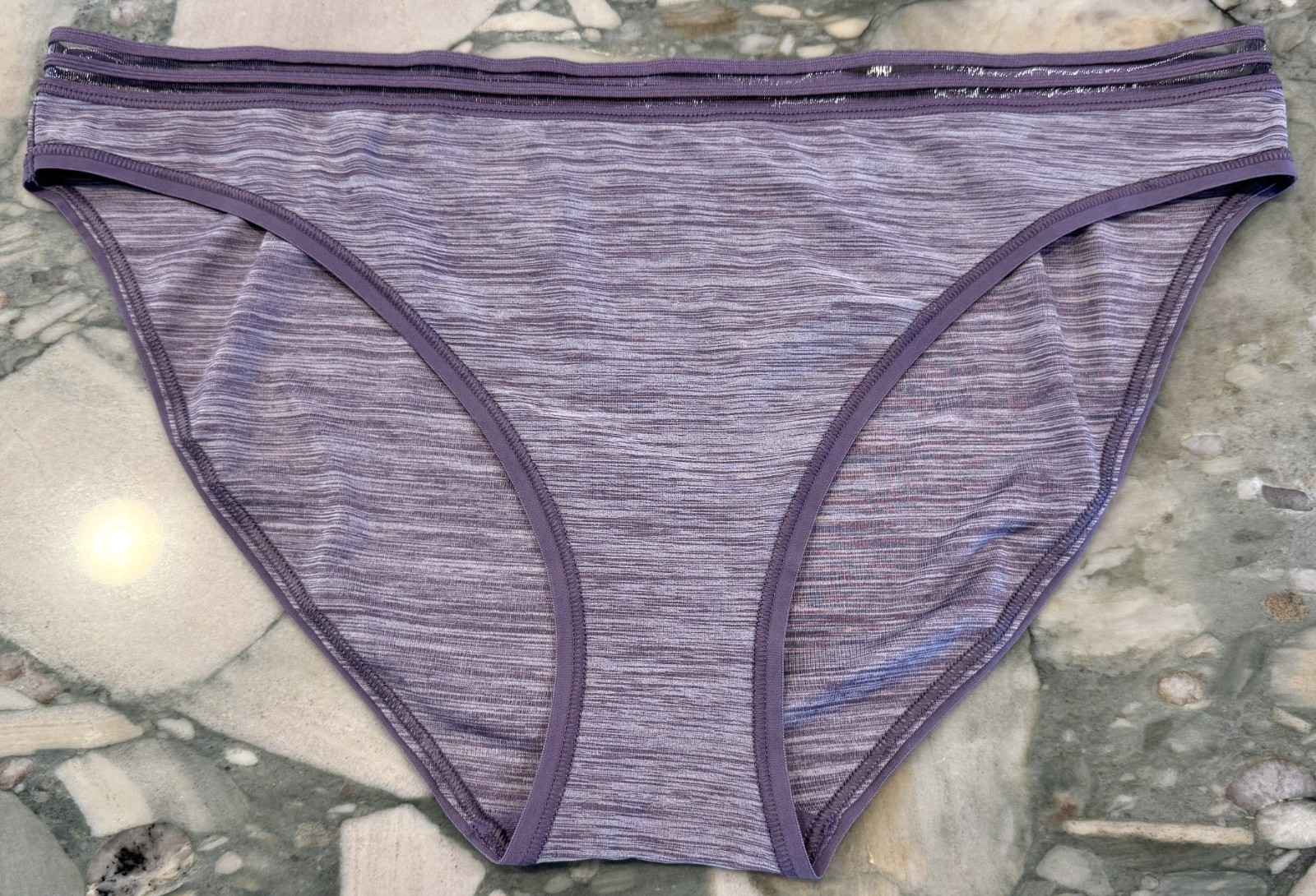 NEW Victoria Secret Everyday Perfect T-Shirt Bikini – Mulled Grape Marl – XL