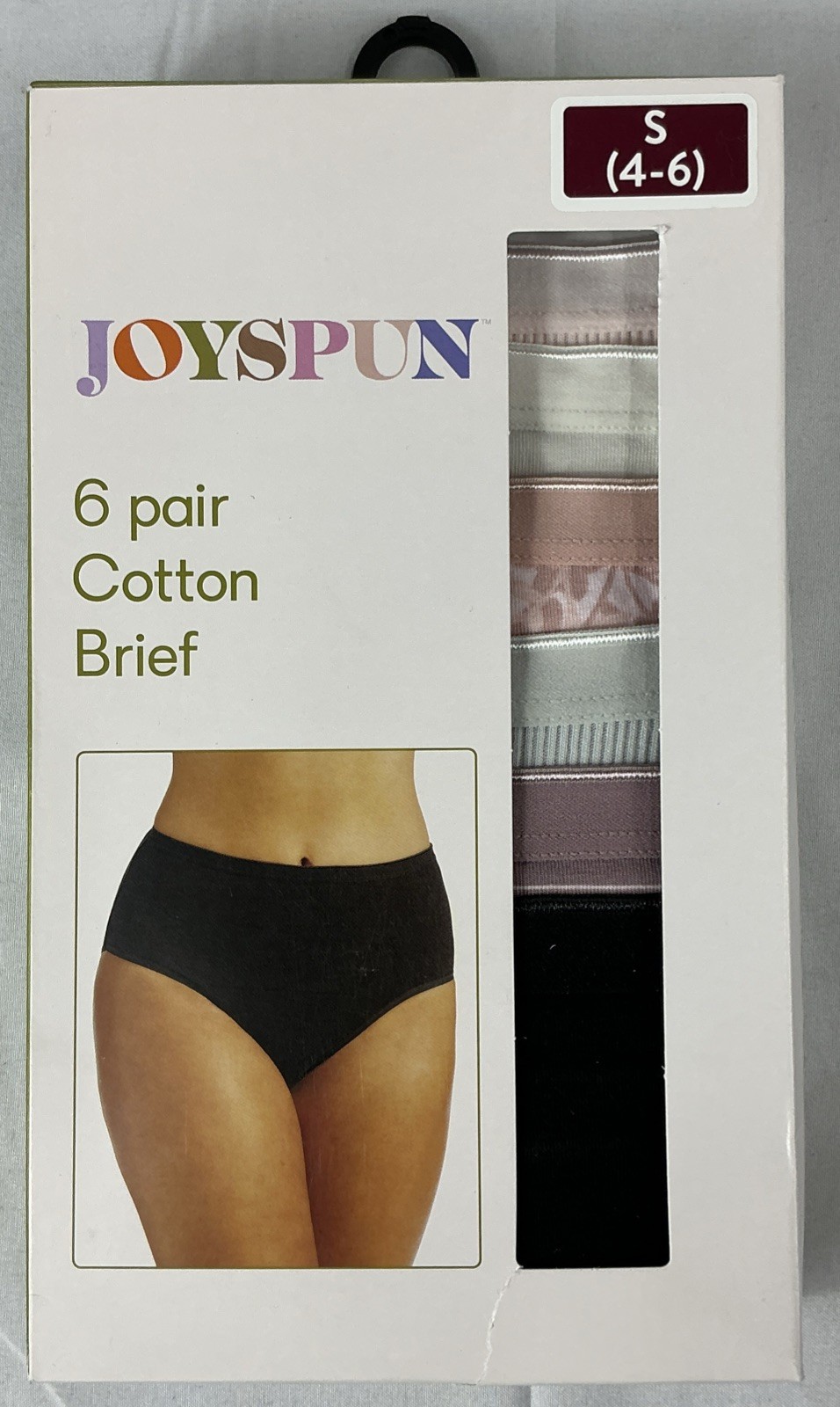 Joyspun Cotton Briefs Panties Knit Fabric Small 4-6 New In Box