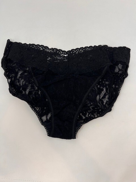 hanky panky signature lace v-kini 2pk ( Black/ Chai), Size: XL , MSRP: $68