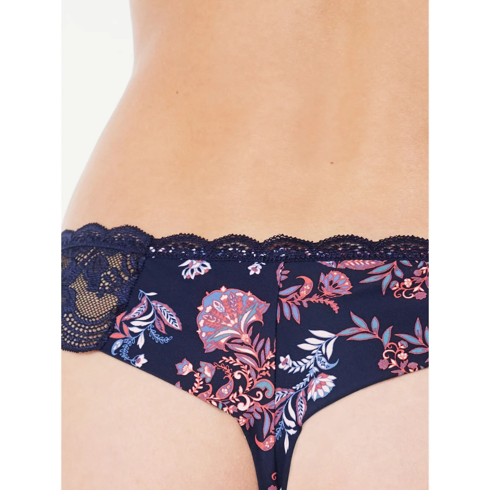 Joyspun 3-Pair Womens Thong Underwear Panties Nylon Blend ~XXX Large 22/X Small2