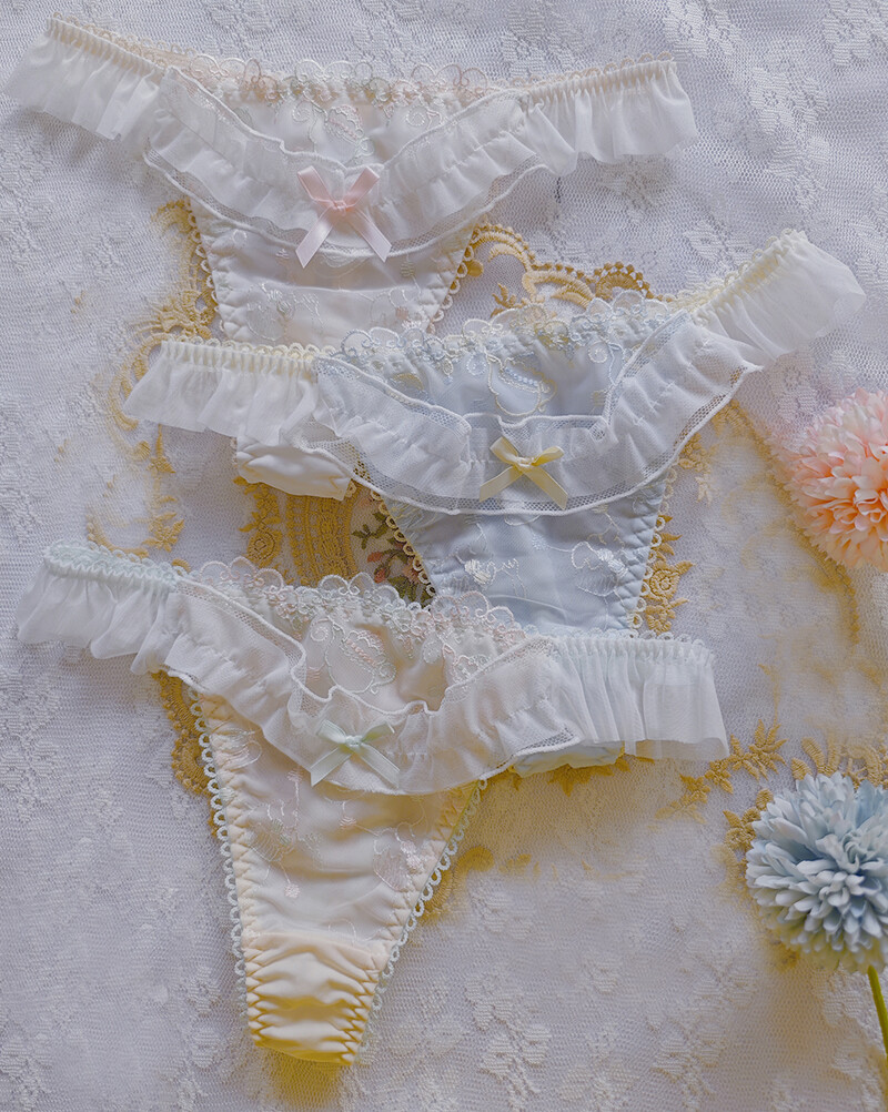 Lolita Girls Womens Lace Panties Thongs T-back Japanese Princess Sexy Underwear