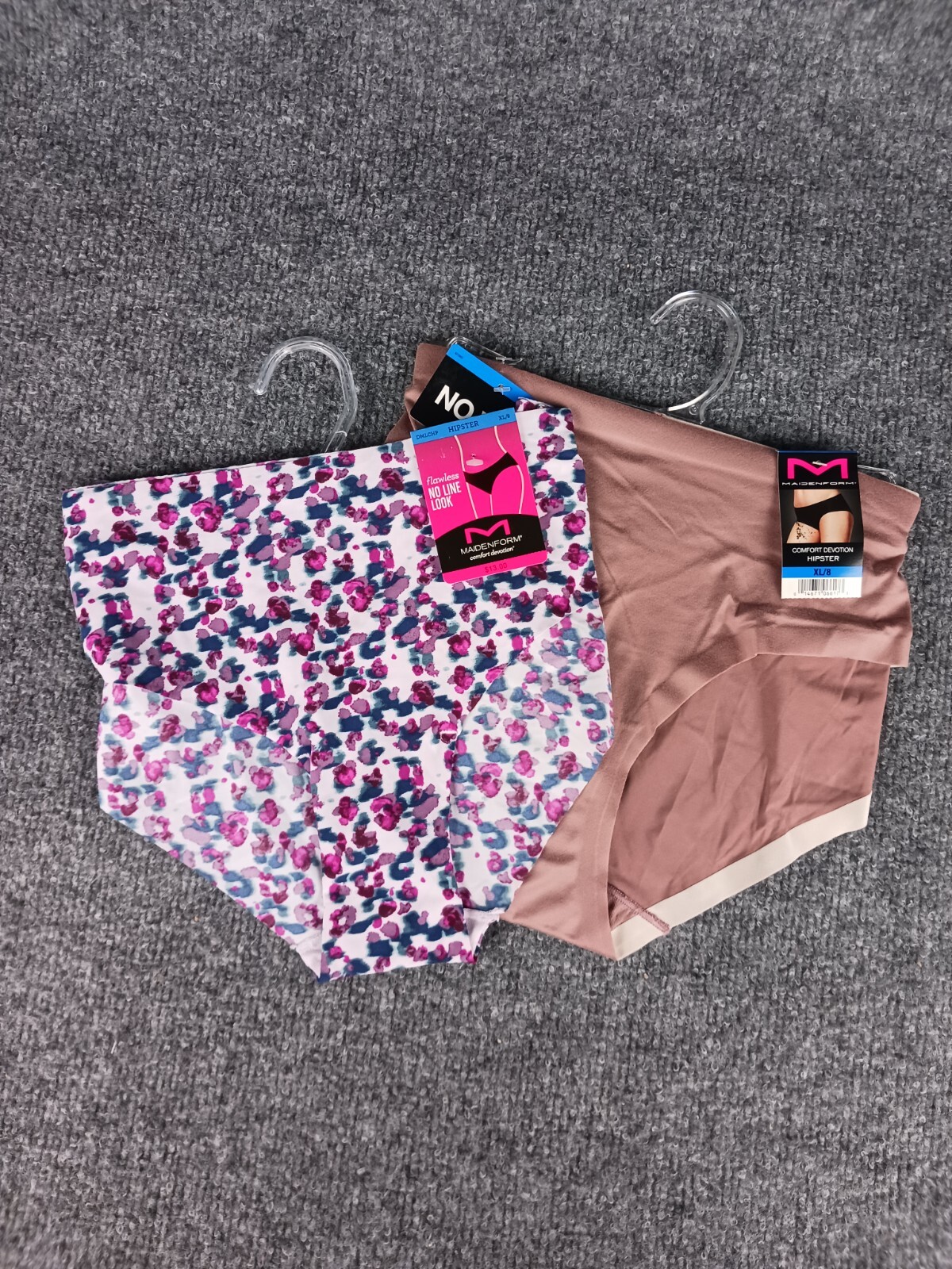 2 PACK MIXED LOT MAIDENFORM HIPSTER CHEEKIE EXTRA LARGE 8