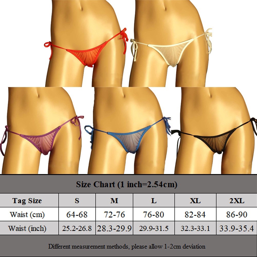 White/Black/Red/Blue/Purple Sheer Mesh G String Pantie Sexy for lingerie for