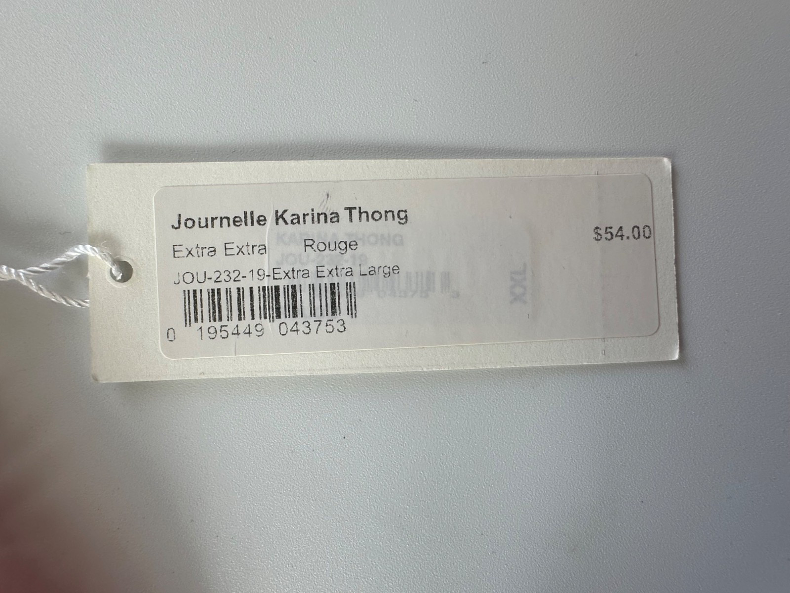 Journelle Karina Thong in Rouge Women’s XXL NEW