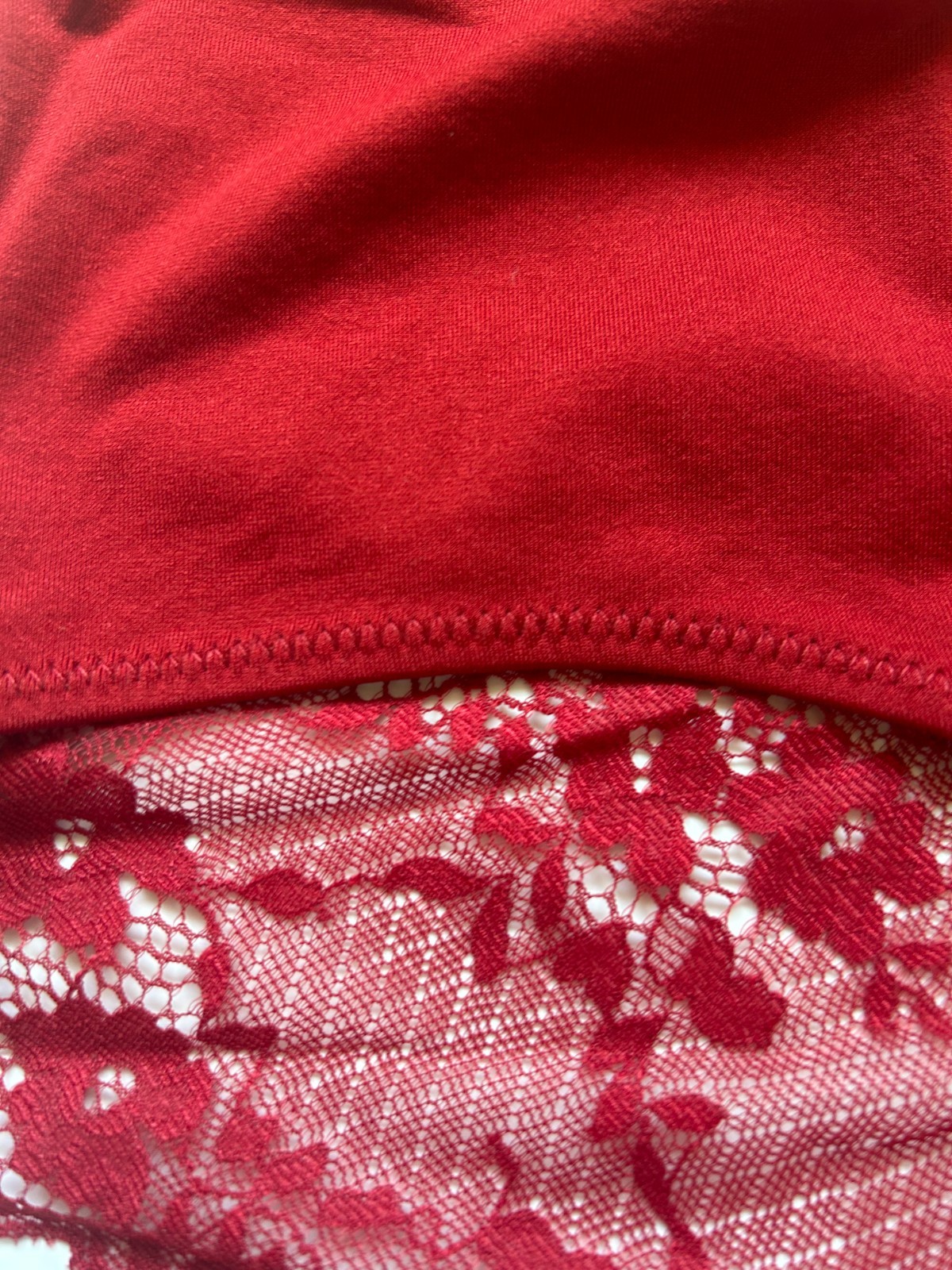 Underoutfit Lace Brief Deep Red Wine Large Discontinued Color Style 912 NWOT