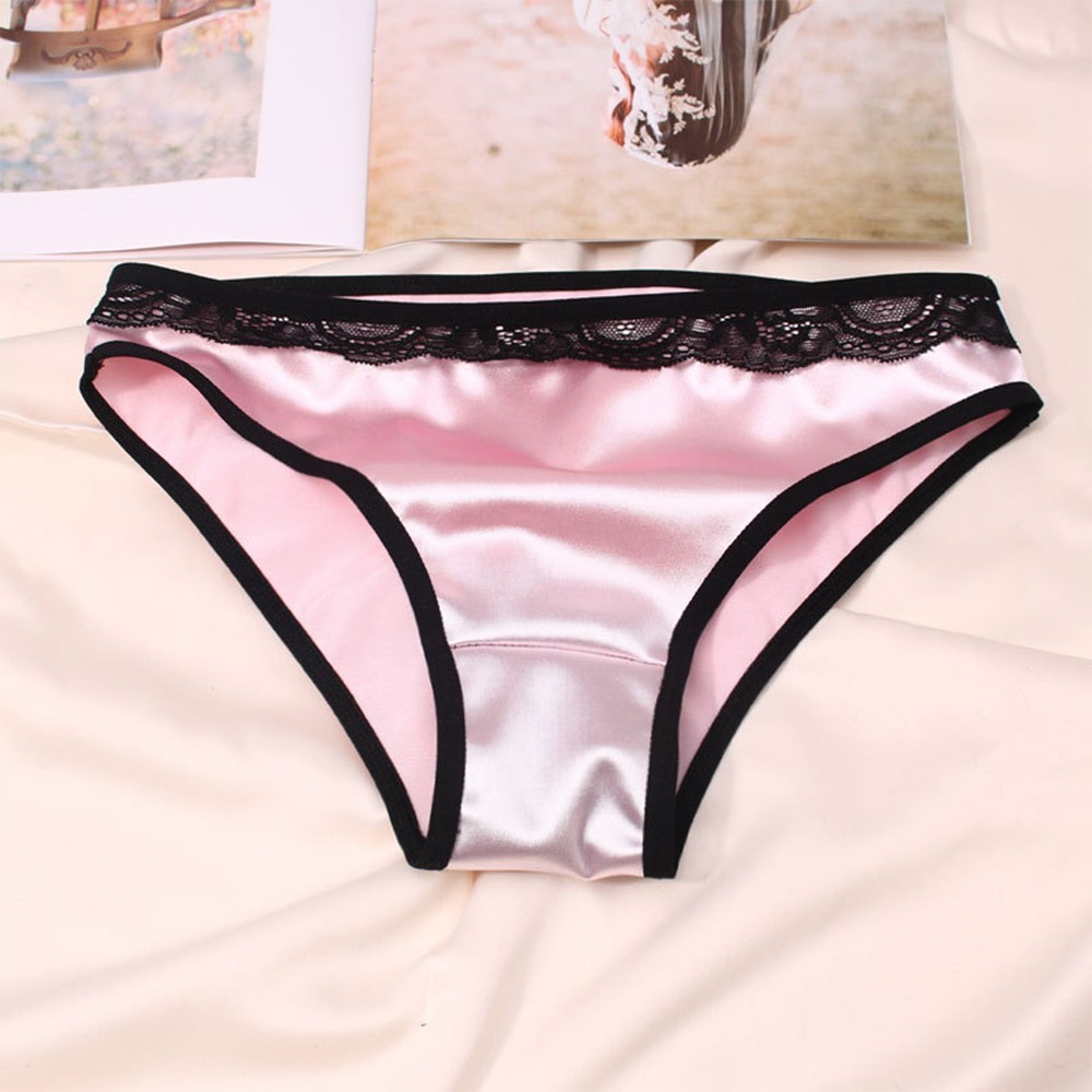 Useful Evening Home Underwear Panties Knicker Satin Soft Solid Stretchy