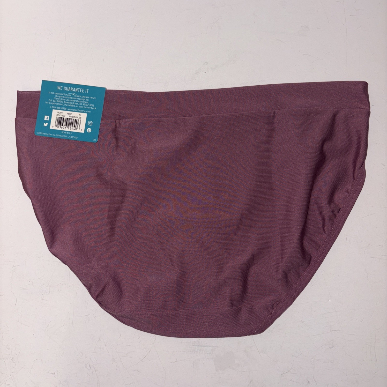 Vanity Fair Bikini Panty 7/LARGE Beyond Comfort Silky Stretch 2 Pair NEW