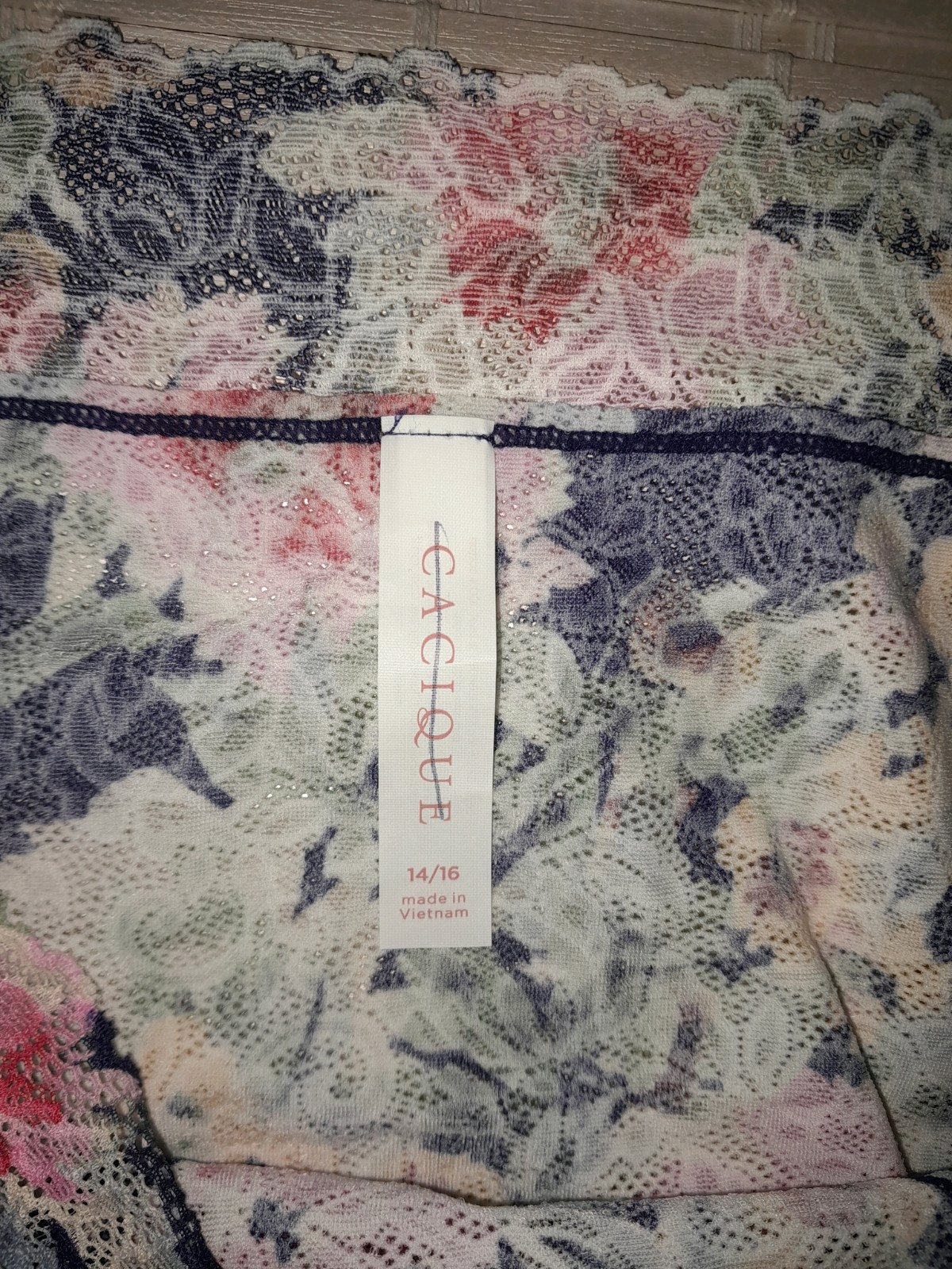 NWOT Cacique Women’s size 14/16 High Leg Brief & Floral Stretch Lace Hipster