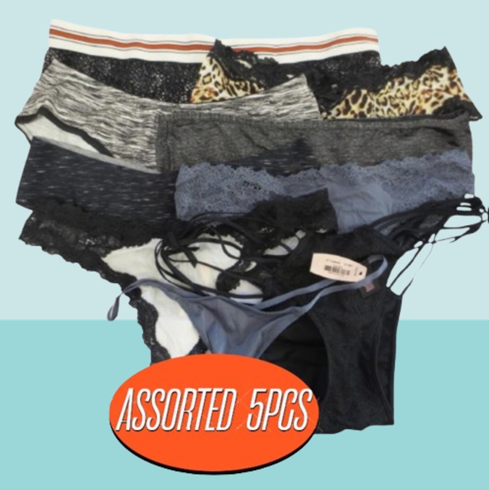 VICTORIA’S SECRET & PINK PANTIES ASSORTED STYLES NWT SIZE: SMALL 5PCS SET