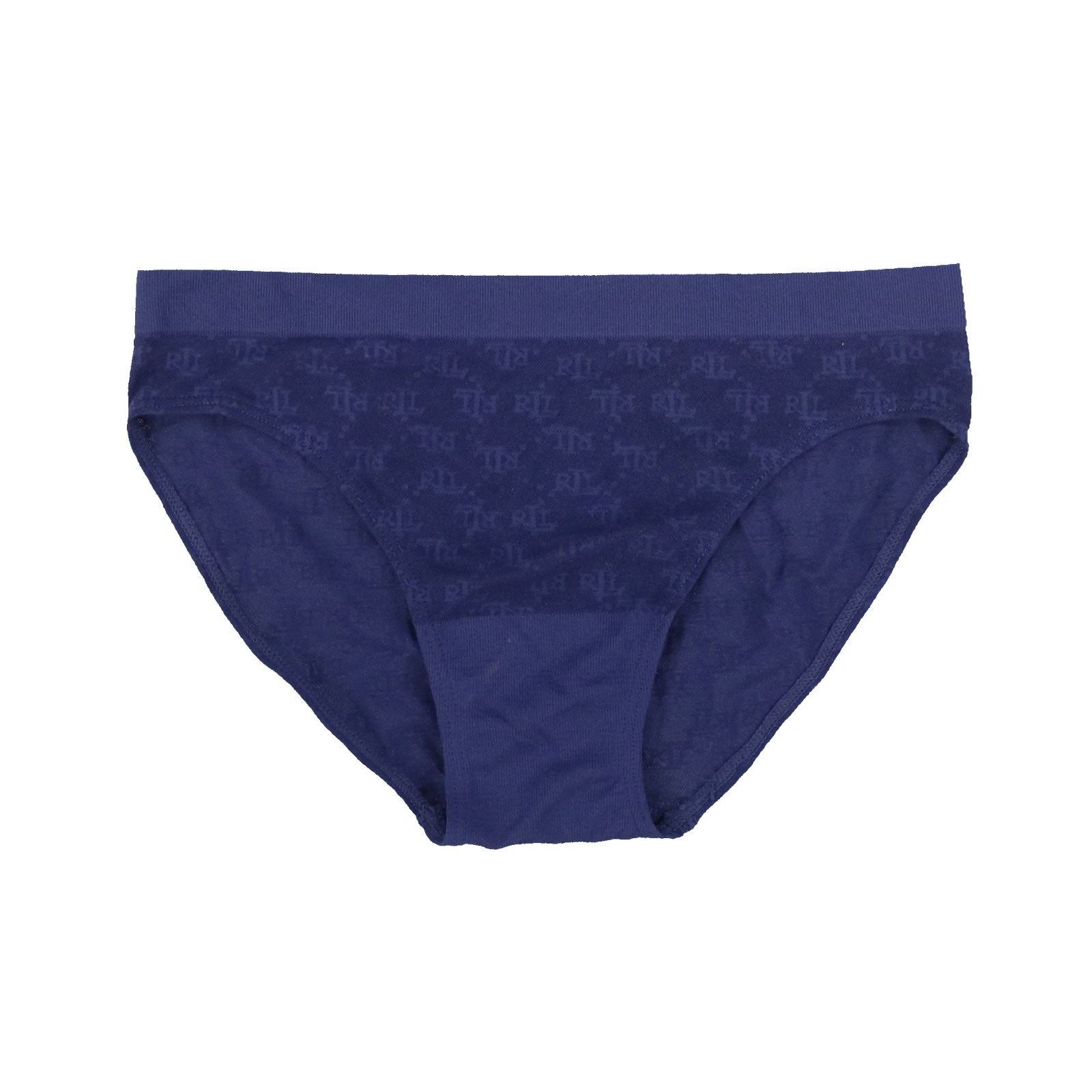Lauren Ralph Lauren Women’s Underwear Brief Hipster Monogram Jacquard Navy New