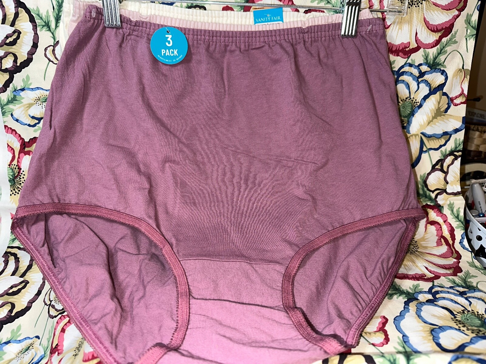 New Vanity Fair Cotton Brief Tailored Panty 3 Pack 15320 7/L or 9/2XL