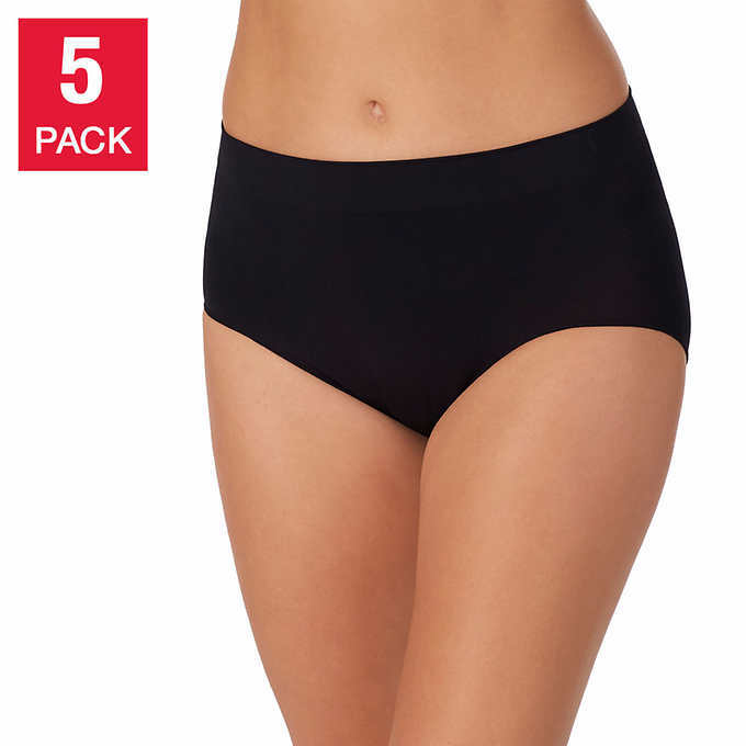 Carole Hochman Women Seamless Brief Full Coverage 5 PACK Panties