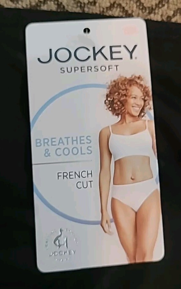 JOCKEY Logo Supersoft Breathes Cools French Cut Panties Style#2375 nwt Sz 10/3XL