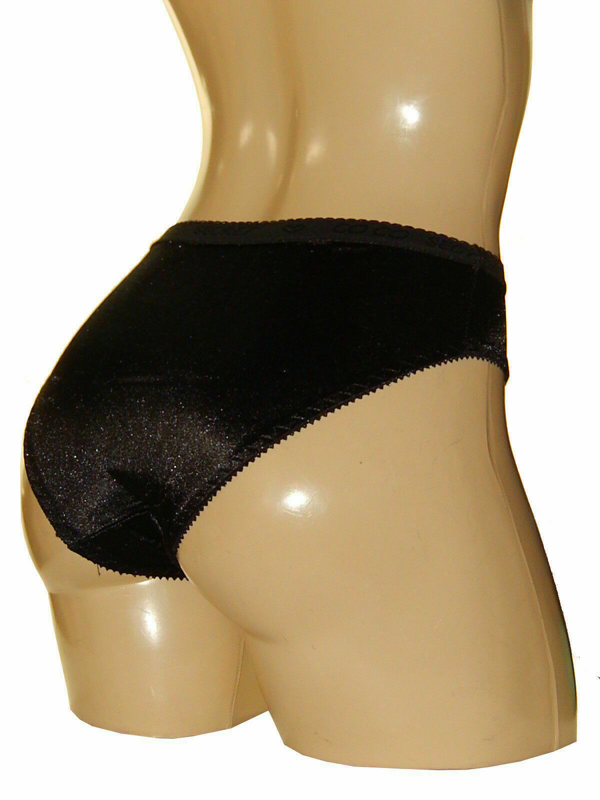 3 Satin Shine Love Rose Bikini Panties Sissy style Cheeky Shiny Underwear #320X