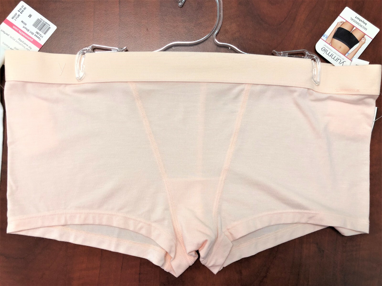 Yummie by Heather Thomson Tessa MicroModal® Stretch Mid-Rise Girl Shorts NEW