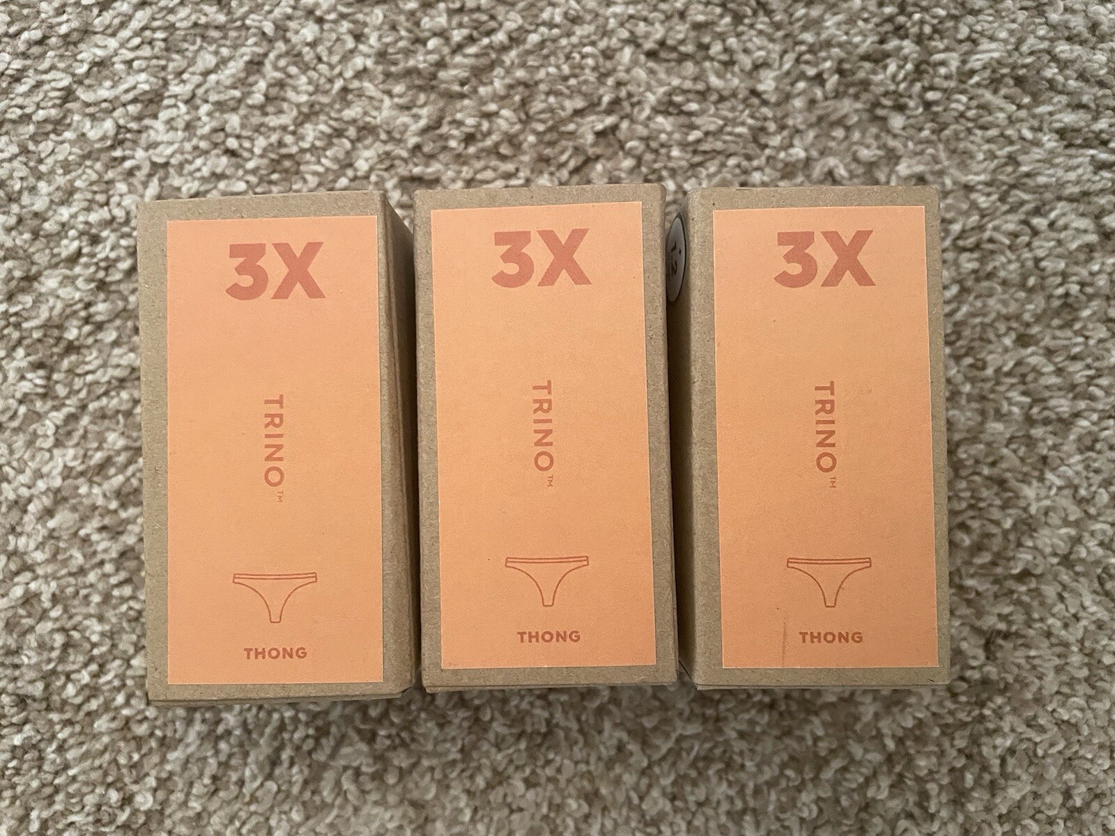 LOT OF THREE allbirds Trino Women’s Thong, Malibu, 3XL, Free Shipping!